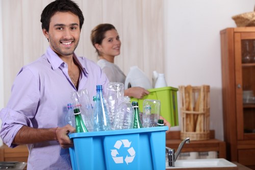 Sorting staff at a local recycling transfer station