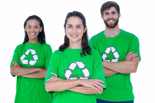 Variety of business waste types